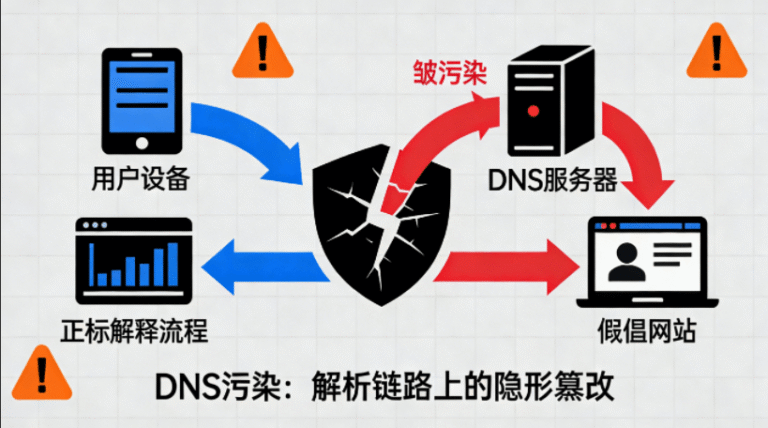 DNS污染 + 网络解析过程中被篡改的数据示意图封面