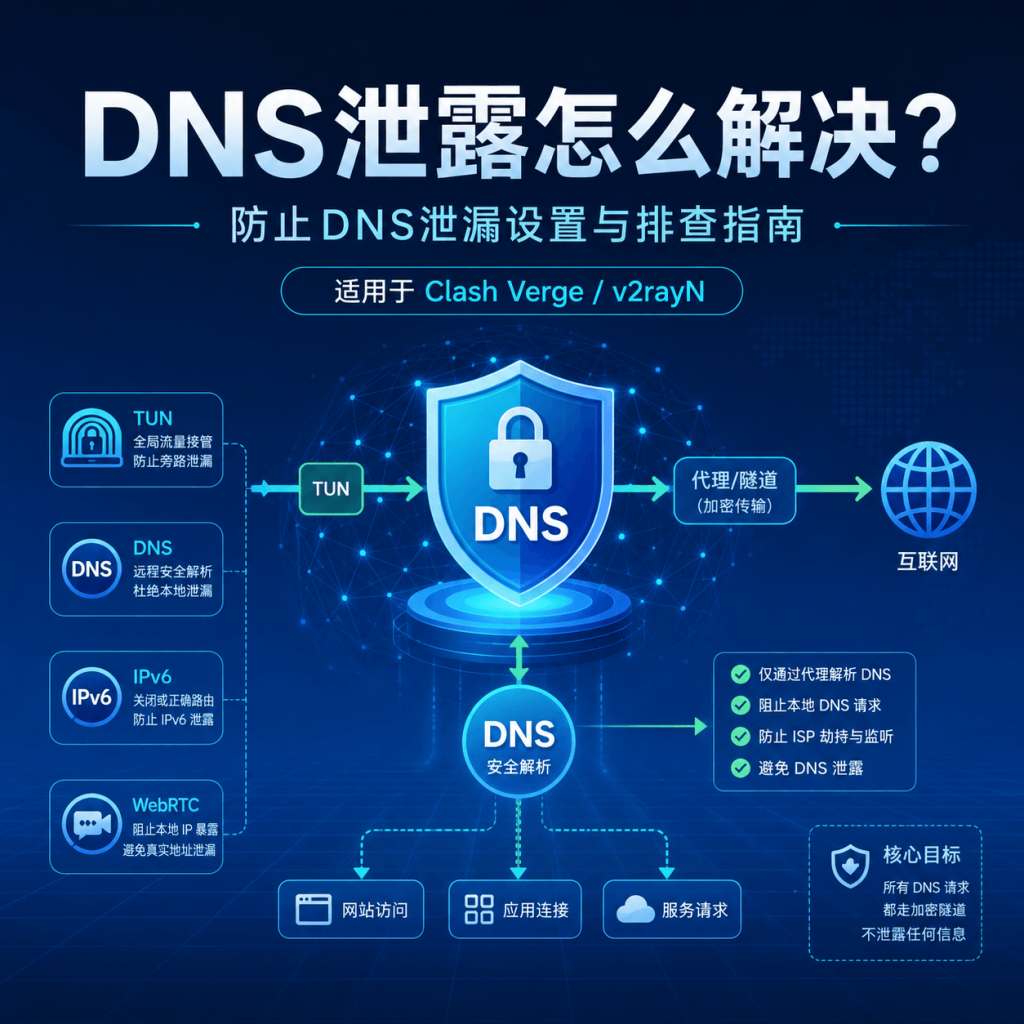 DNS泄露怎么解决？防止DNS泄漏的完整排查指南