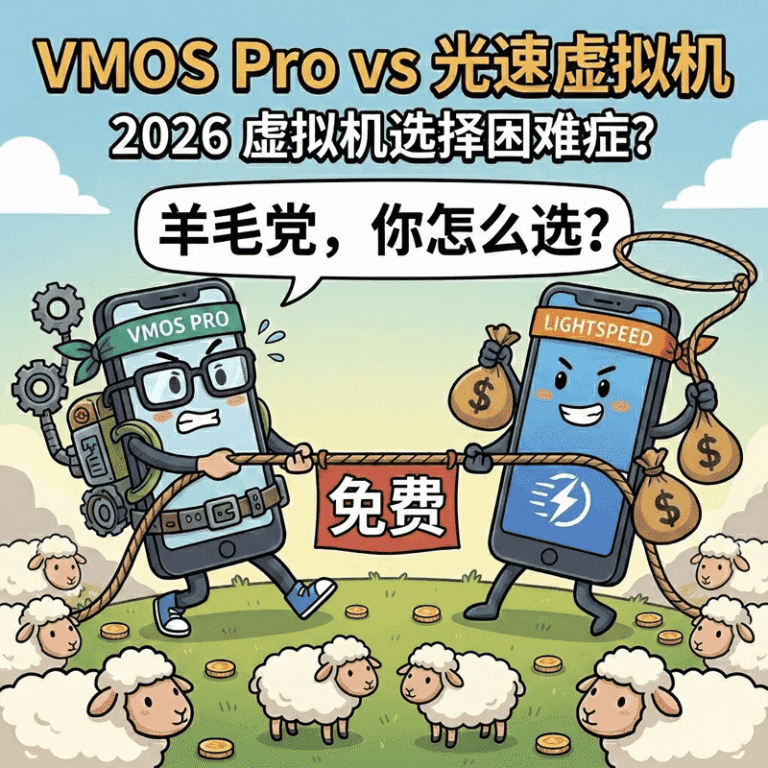 VMOS Pro 与光速虚拟机免费方案对比