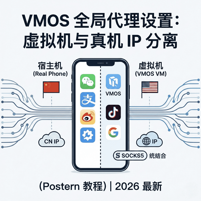 VMOS与宿主机网络隔离：使用Postern实现独立SOCKS5环境