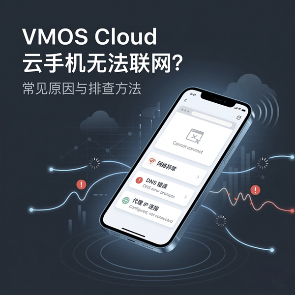 VMOS Cloud 代理配置后无法联网？常见原因与排查方法