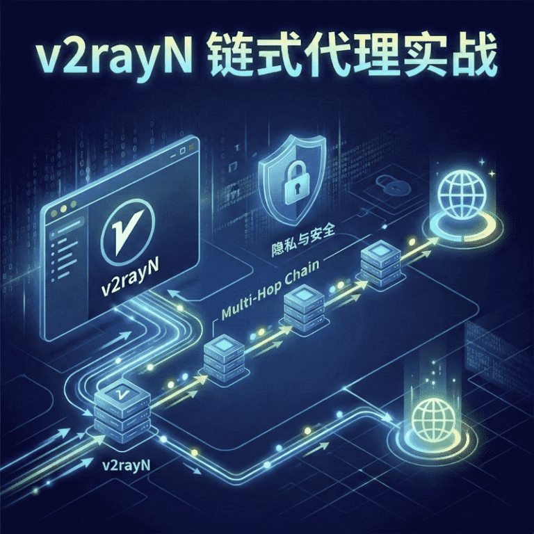 如何在 V2rayN 配置链式代理？一篇看懂前置代理和落地代理设置