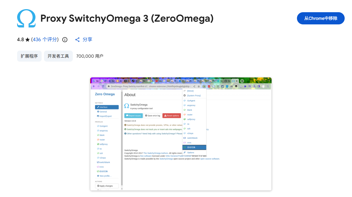 浏览器代理扩展 ZeroOmega 封面示意图