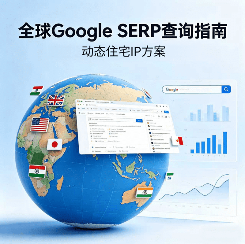 搜索营销团队如何用动态住宅代理IP检查不同国家的 Google SERP