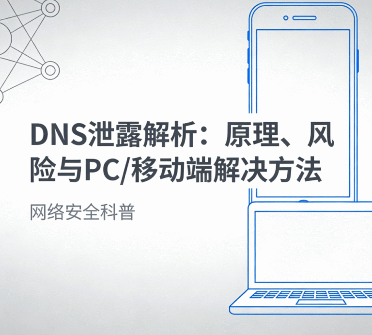 DNS泄露解析：原理、风险与PC/移动端解决方法