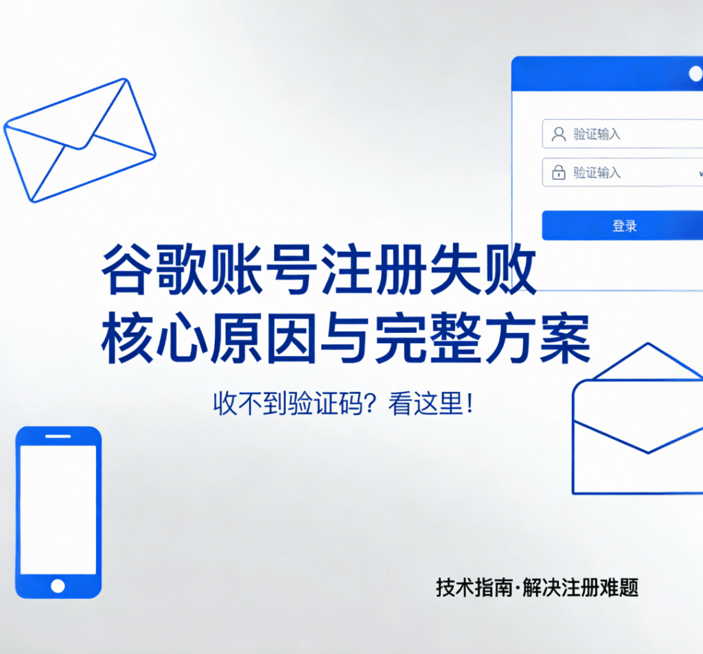谷歌账号注册总失败、收不到验证码？核心原因与完整注册方案