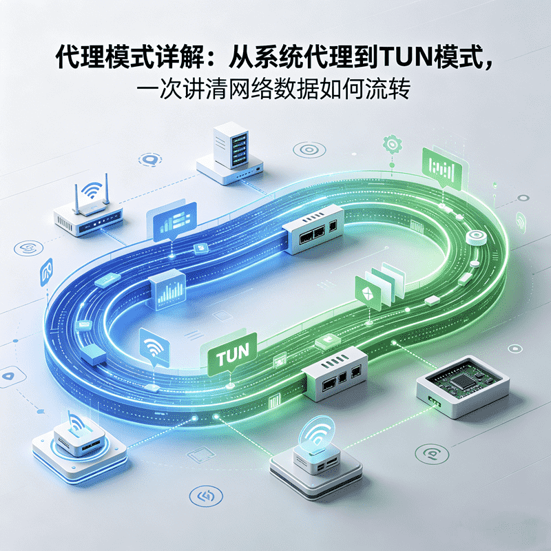 从系统代理到TUN模式的底层路径差异