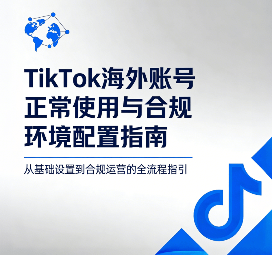 TikTok海外账号正常使用与合规环境配置指南