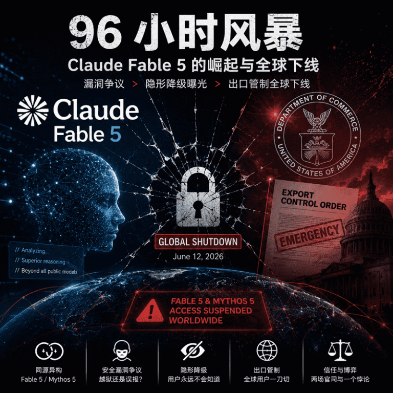 Claude Fable 5 事件始末：隐形降级、漏洞争议与出口管制