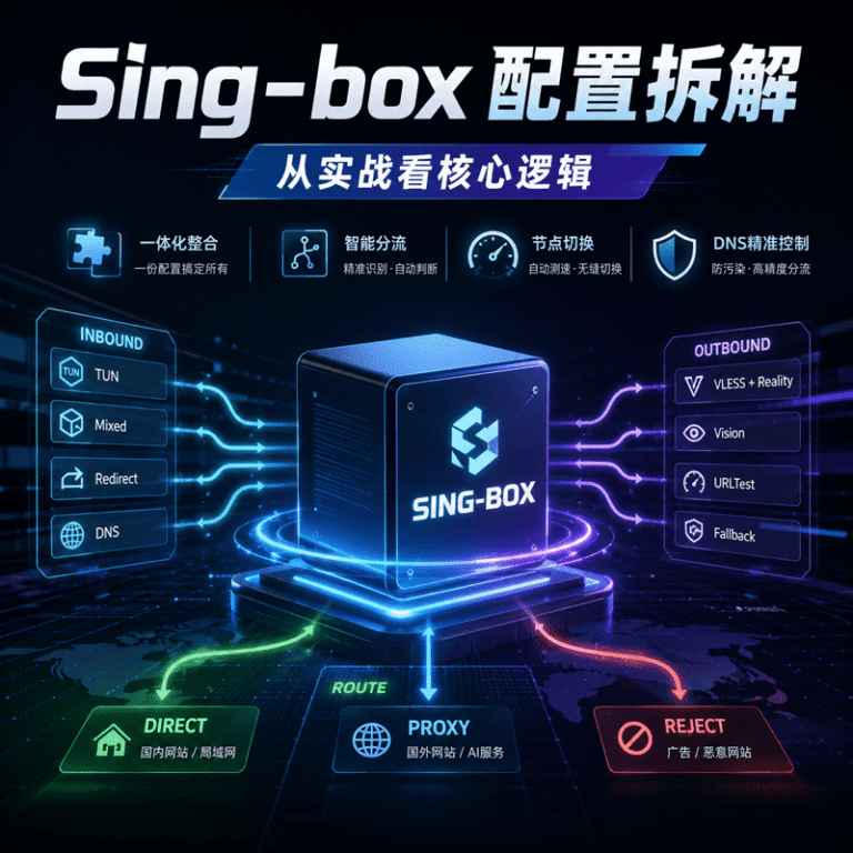Sing-box 配置拆解：从实战看核心逻辑