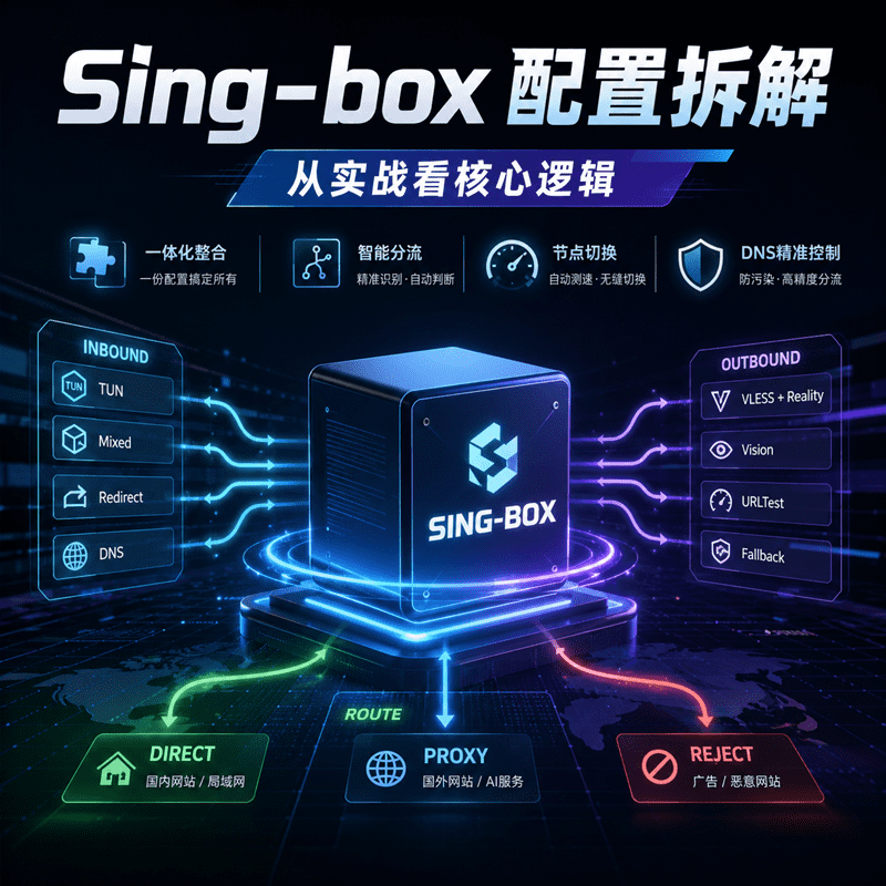 Sing-box 配置拆解：从实战看核心逻辑