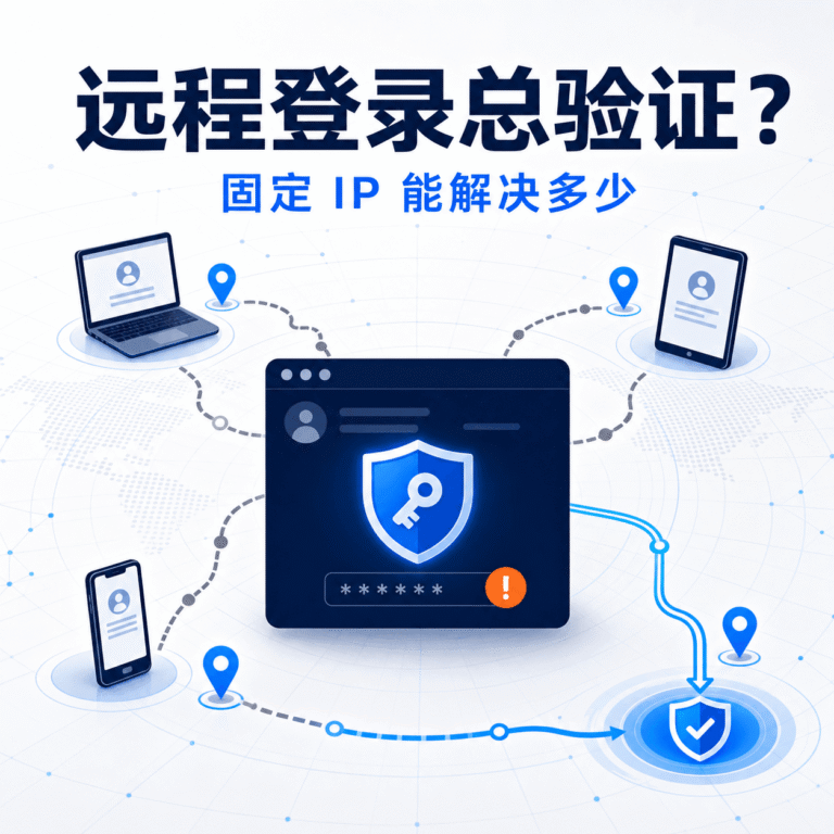 跨国远程管理社媒账号总触发登录验证，固定住宅 IP 能解决吗？