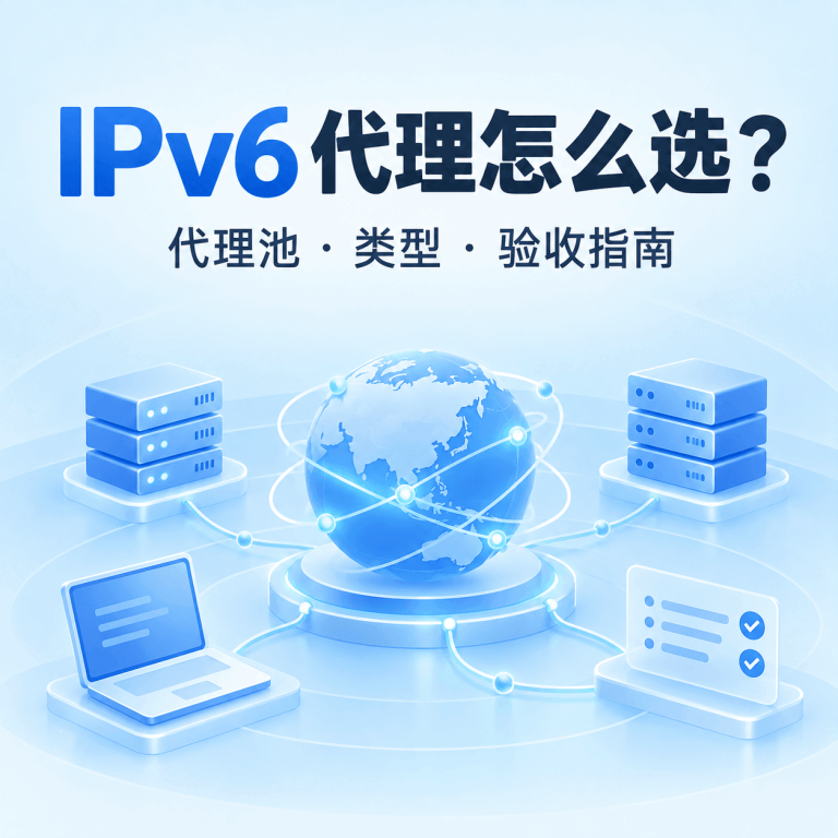 IPv6 代理怎么选？代理池、类型与使用检查指南